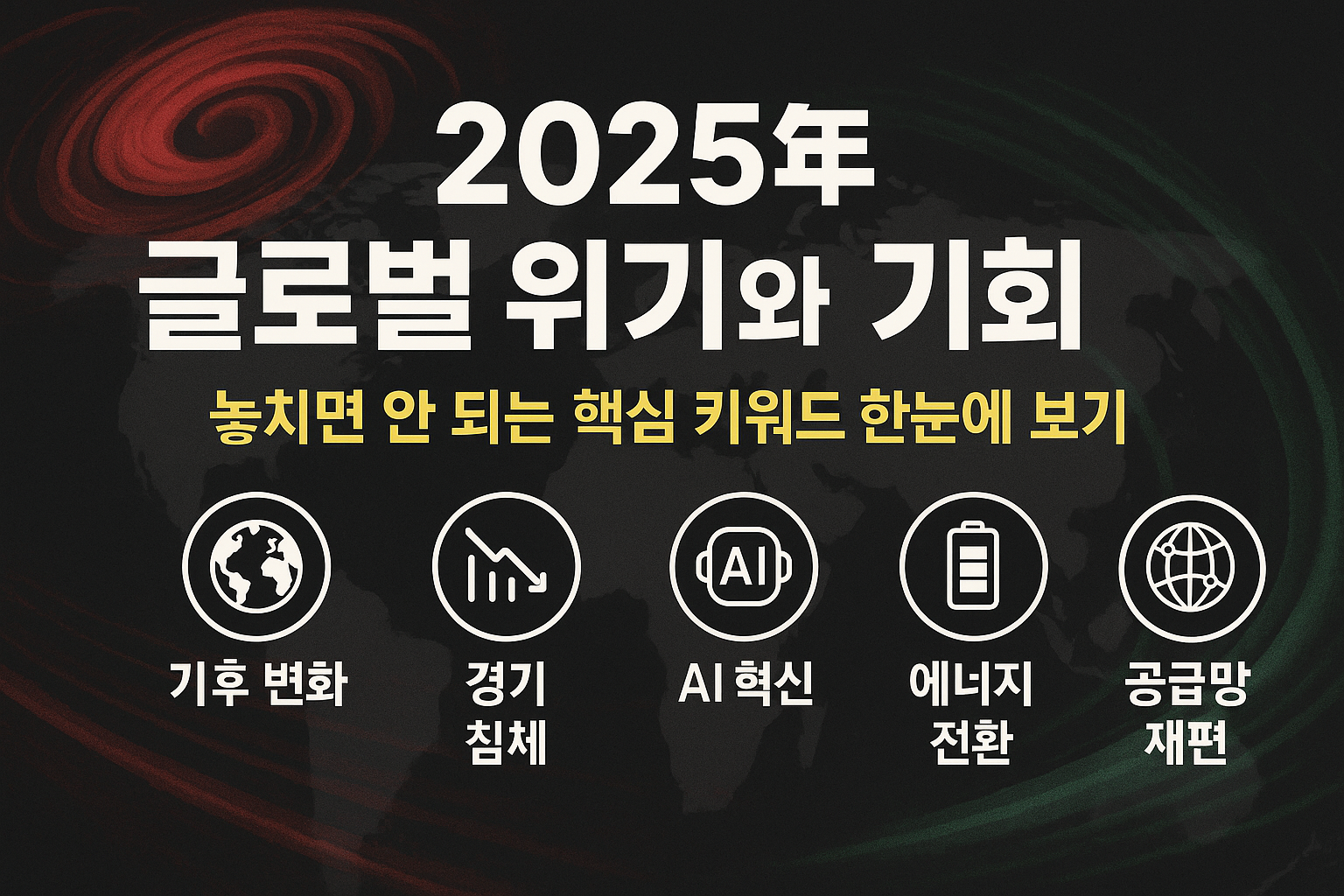2025년 글로벌 위기와 기회, 우리가 놓치면 안 되는 핵심은