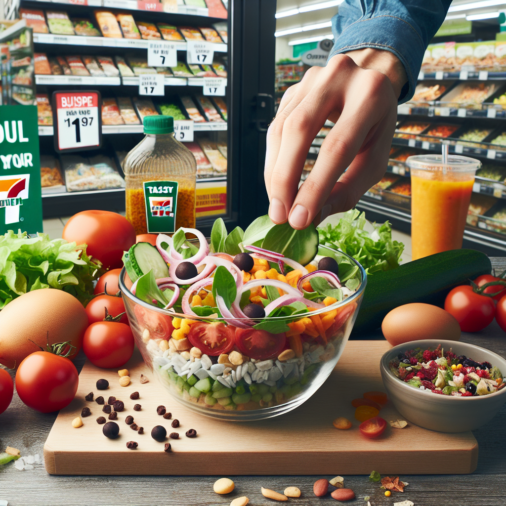 개인 맞춤형 식문화 혁신 세븐일레븐 DIY 믹스샐러드와 가성비 편의점 식사 전략