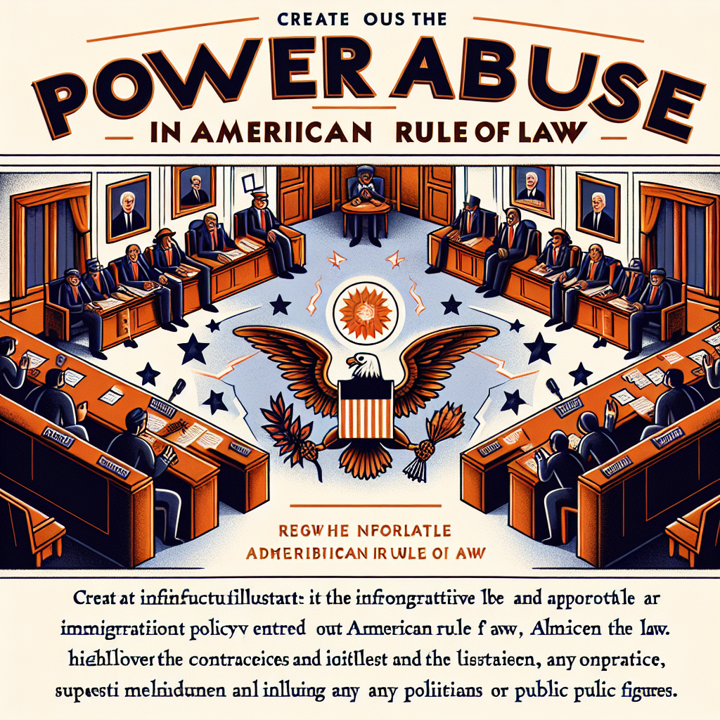 미국 법치주의 권력남용 이민 정책 논쟁 핵심 분석