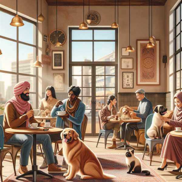 반려동물과 함께 즐기는 시대 안전한 펫 프렌들리 카페인가요