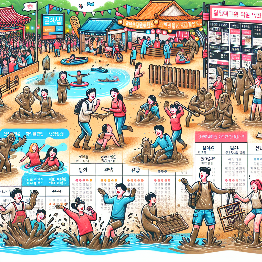 보령머드축제 2025 일정별 추천 체험코드 가이드 자연과 문화 즐기기