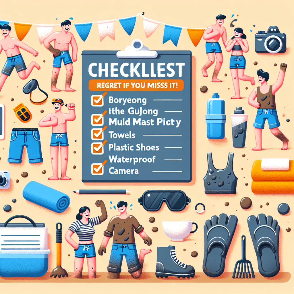 보령머드축제 준비물 체크리스트와 안전 꿀팁으로 즐거운 축제 만들기