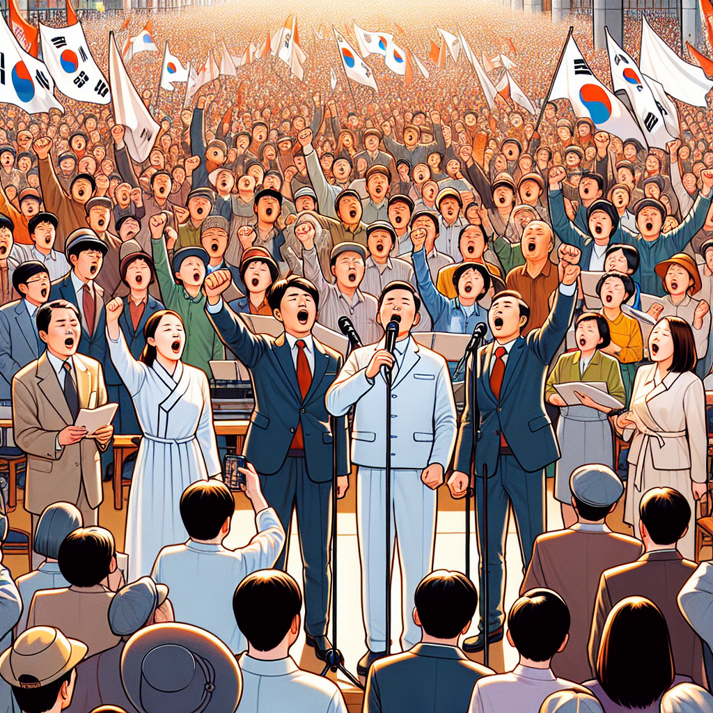 송파구 광복절 축제 국민의 노래 대합창 연대 참여