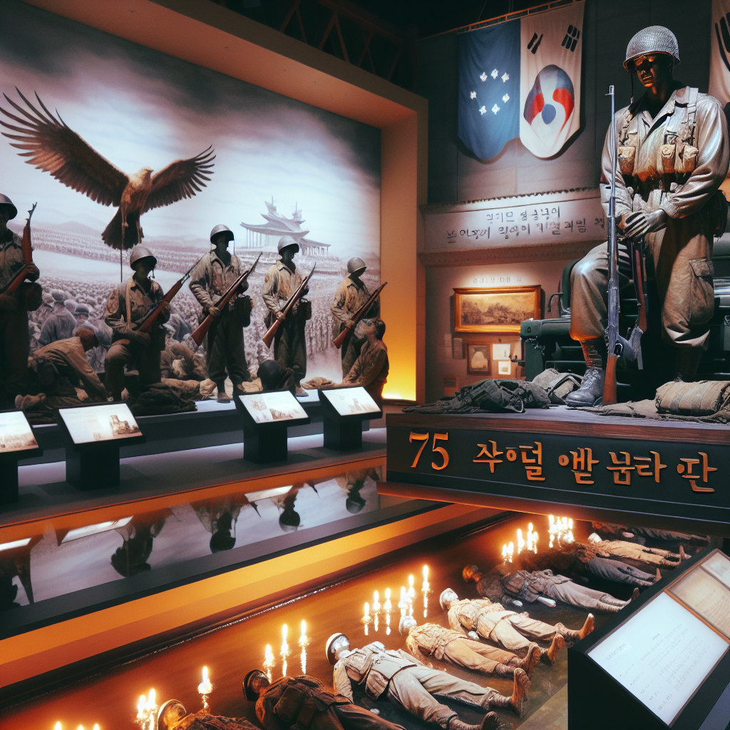 한국 육군 박물관 75주년 전시 희생정신과 군사역사 재조명