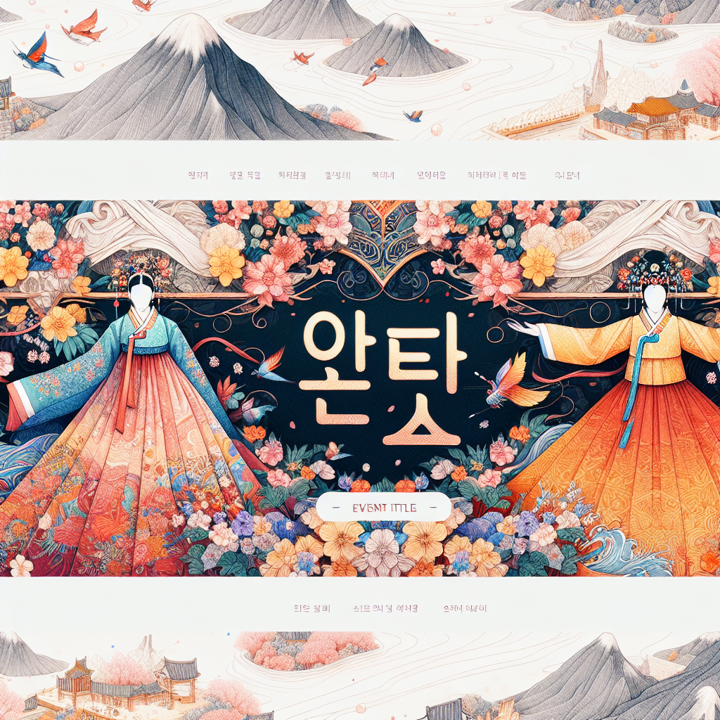 한국 전통 한복과 한글 융합 문화