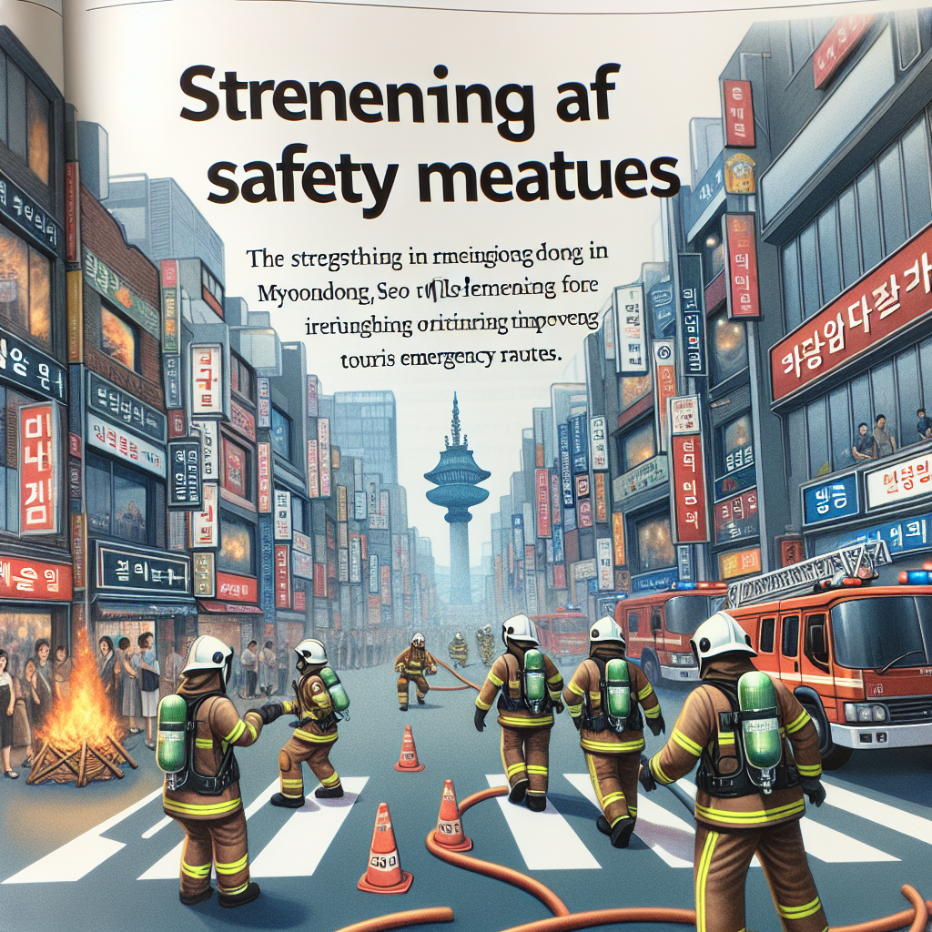 서울 명동 안전 강화 소방출동로 확보 훈련으로 관광 안전 및 지속가능성 기대
