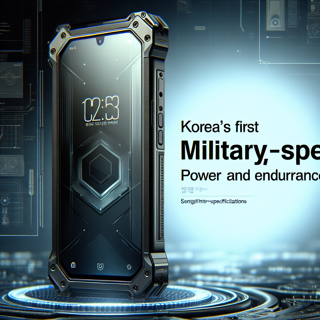한국 최초 군사 규격 스마트폰 출시 내구성 강한 첨단 디바이스
