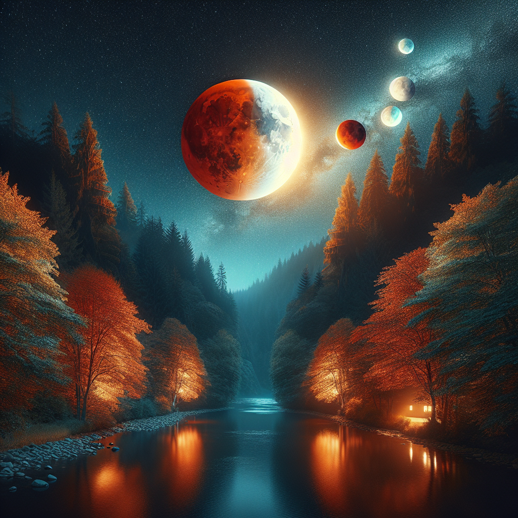 2025년 가을 밤하늘 개기월식 블러드문 관측 체험 안내