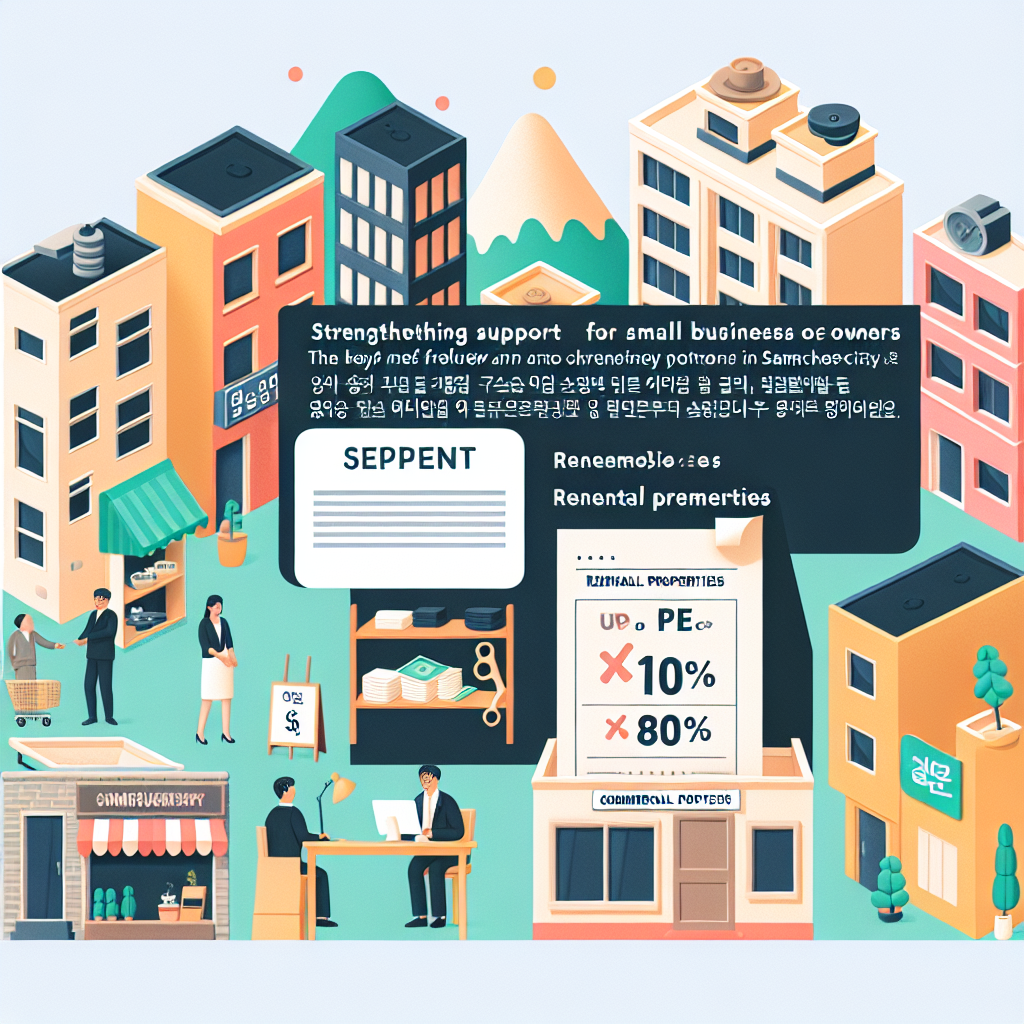 삼척시 소상공인 지원 강화 정책 공유재산 임대료 환급 최대 80 percent