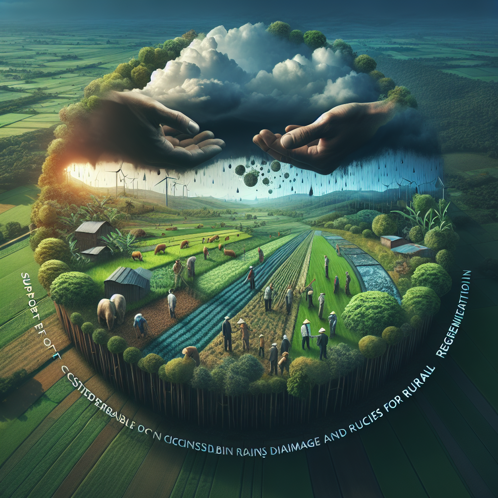 전남농협 집중호우 피해 지원과 농촌 재생을 위한 지속 가능한 농업 정책