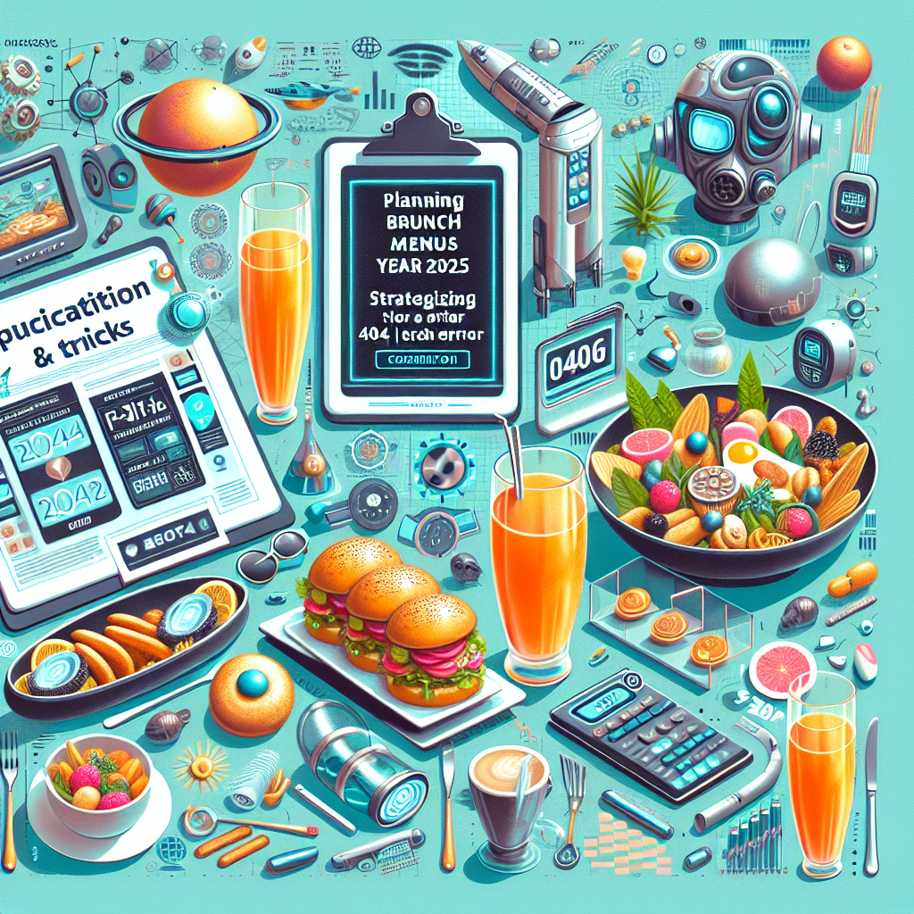 2025년 브런치 메뉴 설계와 404 오류 해결 전략, 반드시 알아야 할 핵심 팁
