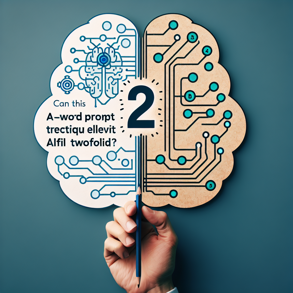이 8단어 프롬프트 기술, 인공지능 창의성을 2배로 높일 수 있을까